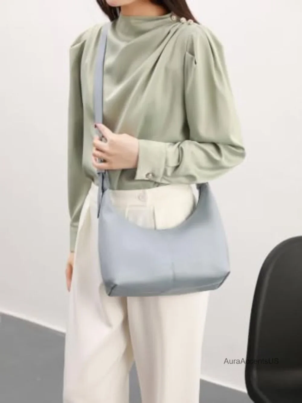 Hobo Bag for Women Slouchy Shoulder Purse Crossbody Handbag Faux Leather with